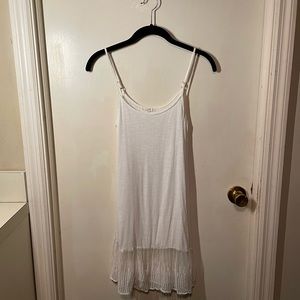 White dress beach coverup